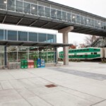Erindale GO Station – Station Entrance with Train Erindale GO Station – Station Entrance with Train